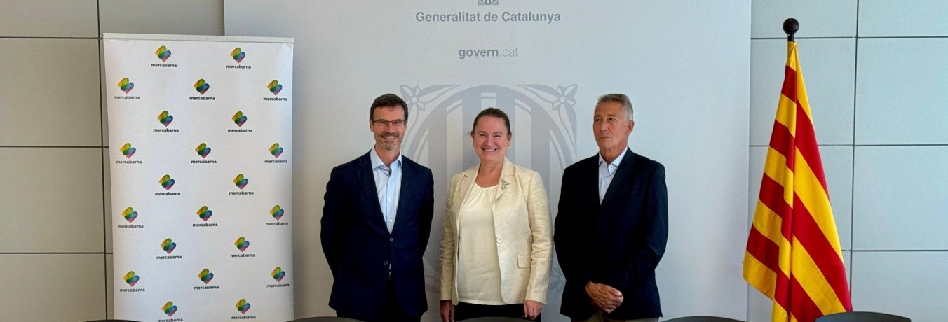 Pablo Vilanova (Mercabarna), Carmen Ruiz (CIMALSA) i Ignasi Gómez-Belinchón (Railgrup)