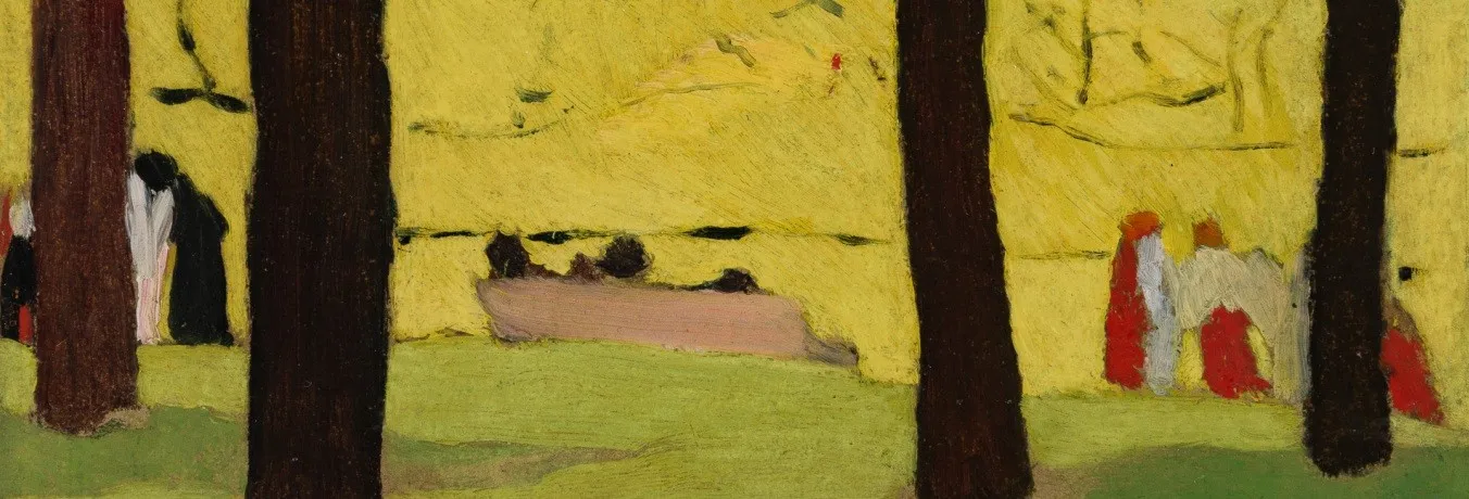 Édouard Vuillard. Le Banc rose, 1890. Col·lecció particular