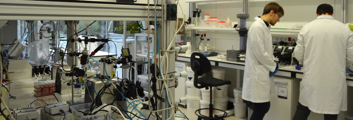 Laboratoris d'aigües de Leitat en la seu de Terrassa