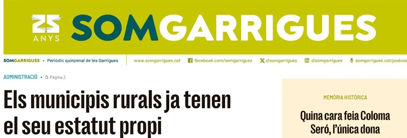Oryx, Som Garrigues i The New Barcelona Post, Premi al Millor Disseny Editorial de l’APPEC